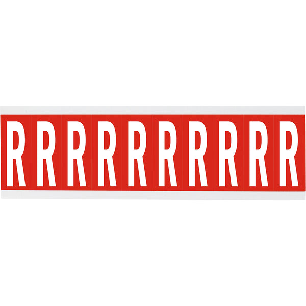 Brady CNL1R R Identical numbers and letters on one card for indoor use 912108