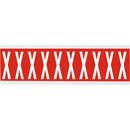 Brady CNL1R X Identical numbers and letters on one card for indoor use 912102