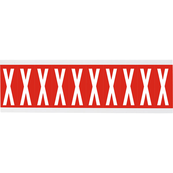 Brady CNL1R X Identical numbers and letters on one card for indoor use 912102