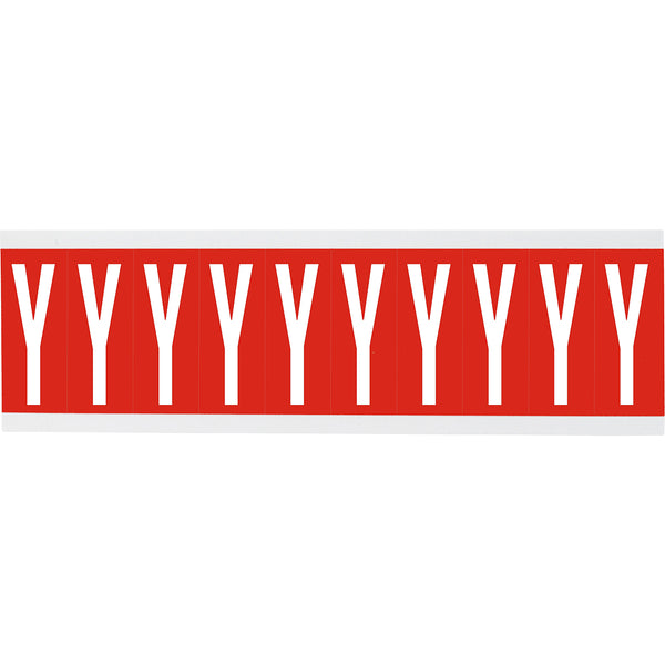 Brady CNL1R Y Identical numbers and letters on one card for indoor use 912101