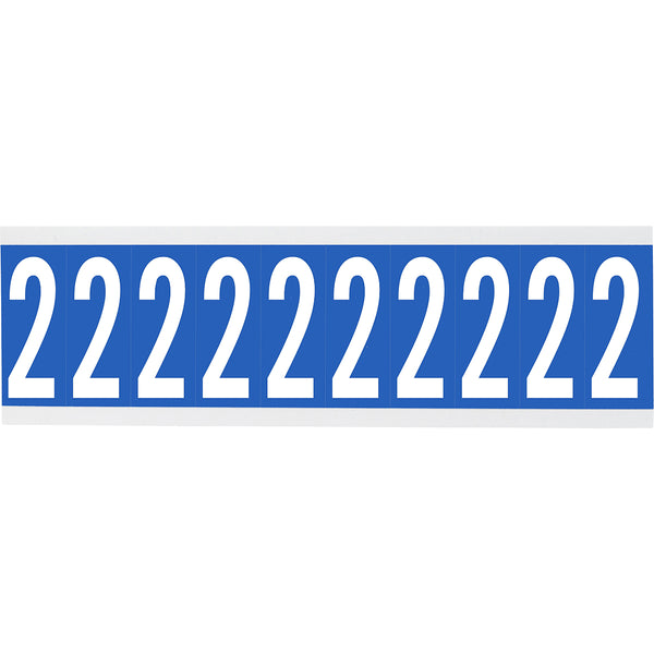 Brady CNL2B 2 Identical numbers and letters on one card for indoor use 912097