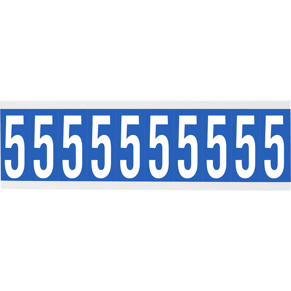 Brady CNL2B 5 Identical numbers and letters on one card for indoor use 912094