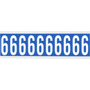 Brady CNL2B 6 Identical numbers and letters on one card for indoor use 912093