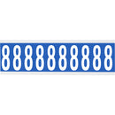 Brady CNL2B 8 Identical numbers and letters on one card for indoor use 912091