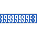 Brady CNL2B 9 Identical numbers and letters on one card for indoor use 912090