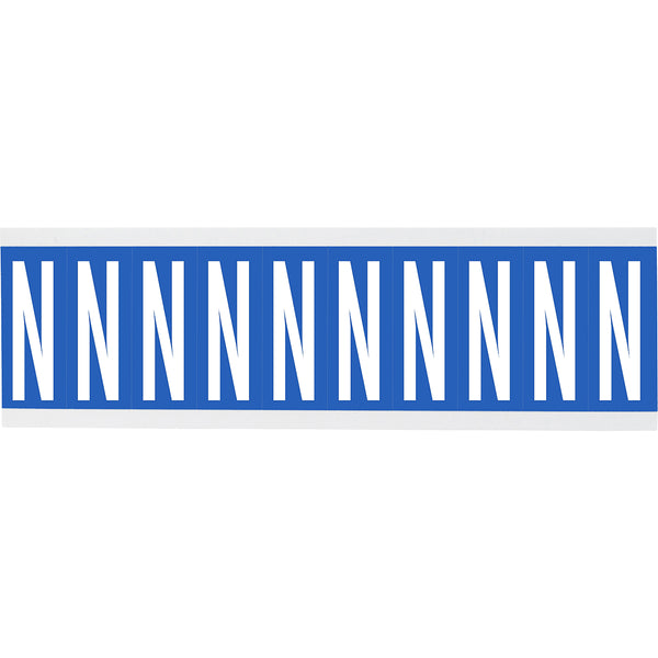 Brady CNL2B N Identical numbers and letters on one card for indoor use 912074