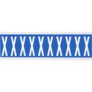 Brady CNL2B X Identical numbers and letters on one card for indoor use 912064