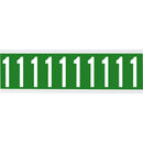 Brady CNL2G 1 Identical numbers and letters on one card for indoor use 912060