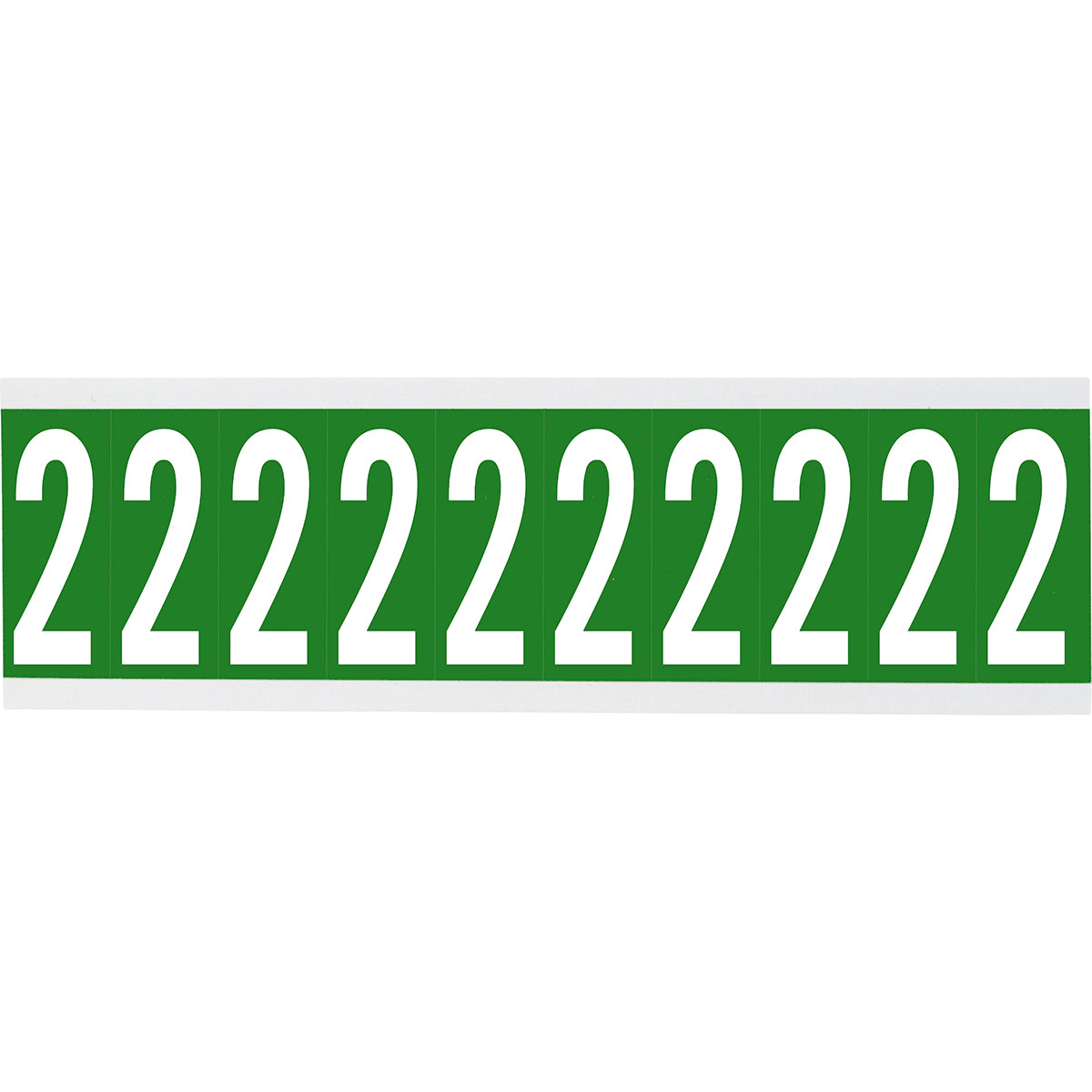 Brady CNL2G 2 Identical numbers and letters on one card for indoor use 912059