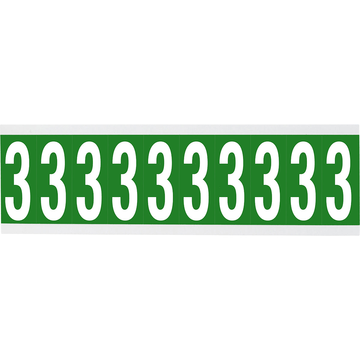 Brady CNL2G 3 Identical numbers and letters on one card for indoor use 912058