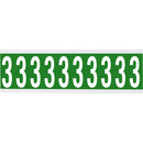 Brady CNL2G 3 Identical numbers and letters on one card for indoor use 912058