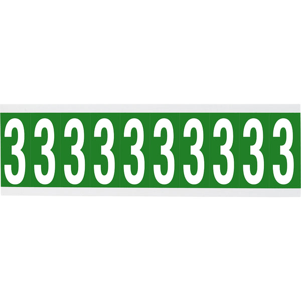 Brady CNL2G 3 Identical numbers and letters on one card for indoor use 912058