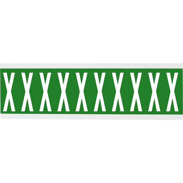 Brady CNL2G 5 Identical numbers and letters on one card for indoor use 912056