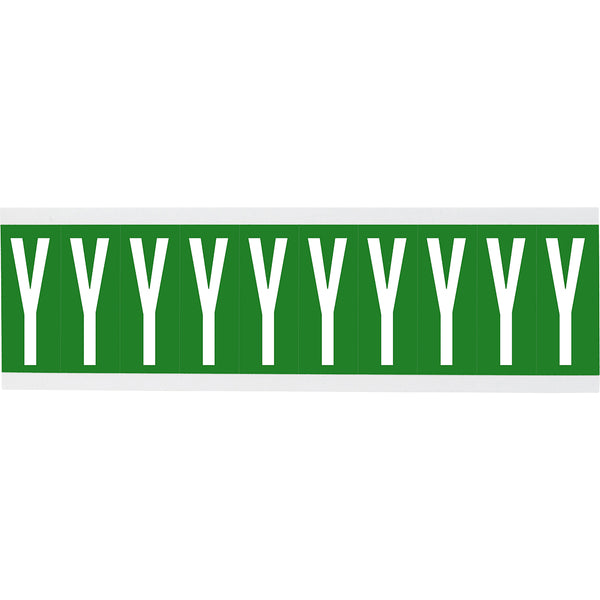 Brady CNL2G Y Identical numbers and letters on one card for indoor use 912025