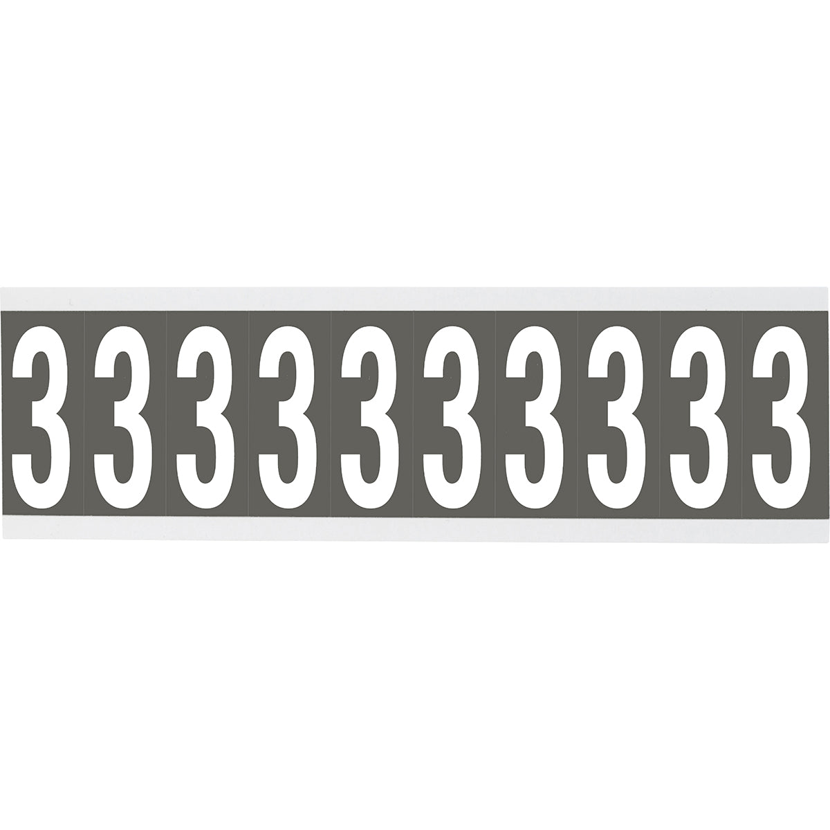 Brady CNL2GR 3 Identical numbers and letters on one card for indoor use 912020