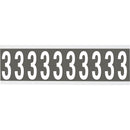 Brady CNL2GR 3 Identical numbers and letters on one card for indoor use 912020
