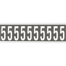 Brady CNL2GR 5 Identical numbers and letters on one card for indoor use 912018