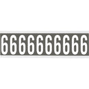 Brady CNL2GR 6 Identical numbers and letters on one card for indoor use 912017