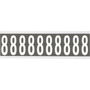 Brady CNL2GR 8 Identical numbers and letters on one card for indoor use 912015