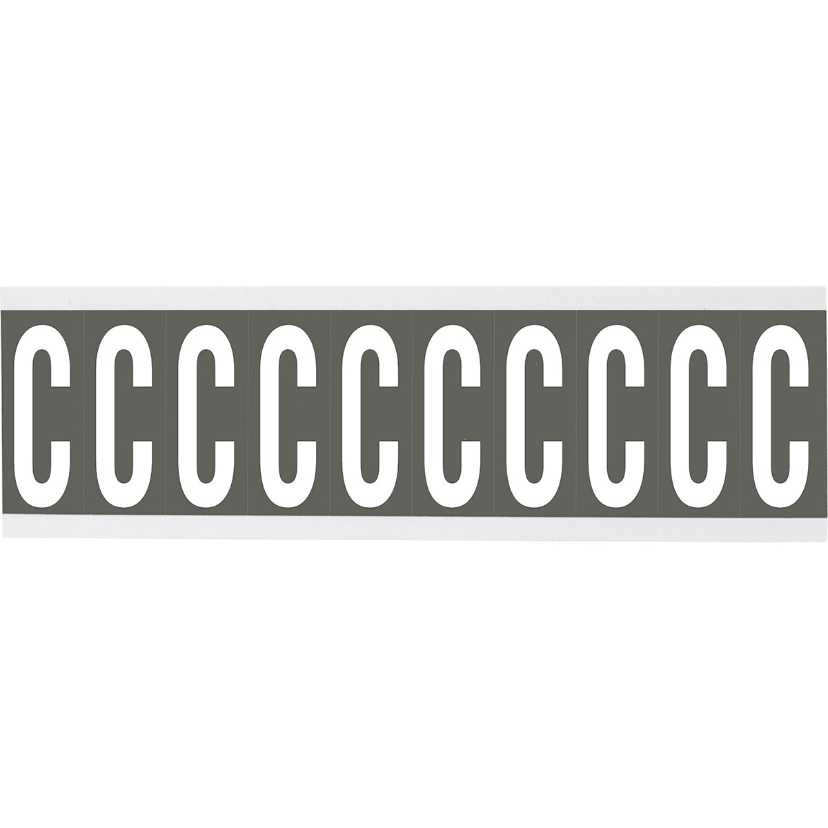 Brady CNL2GR C Identical numbers and letters on one card for indoor use 912011