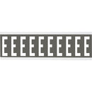 Brady CNL2GR E Identical numbers and letters on one card for indoor use 912009