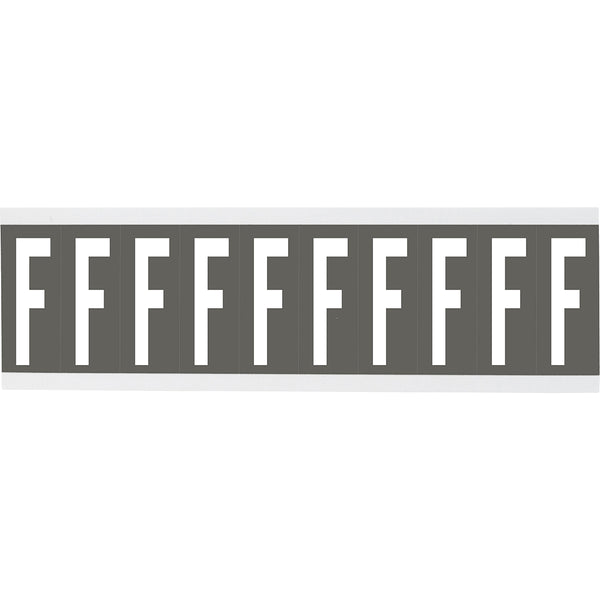 Brady CNL2GR F Identical numbers and letters on one card for indoor use 912008