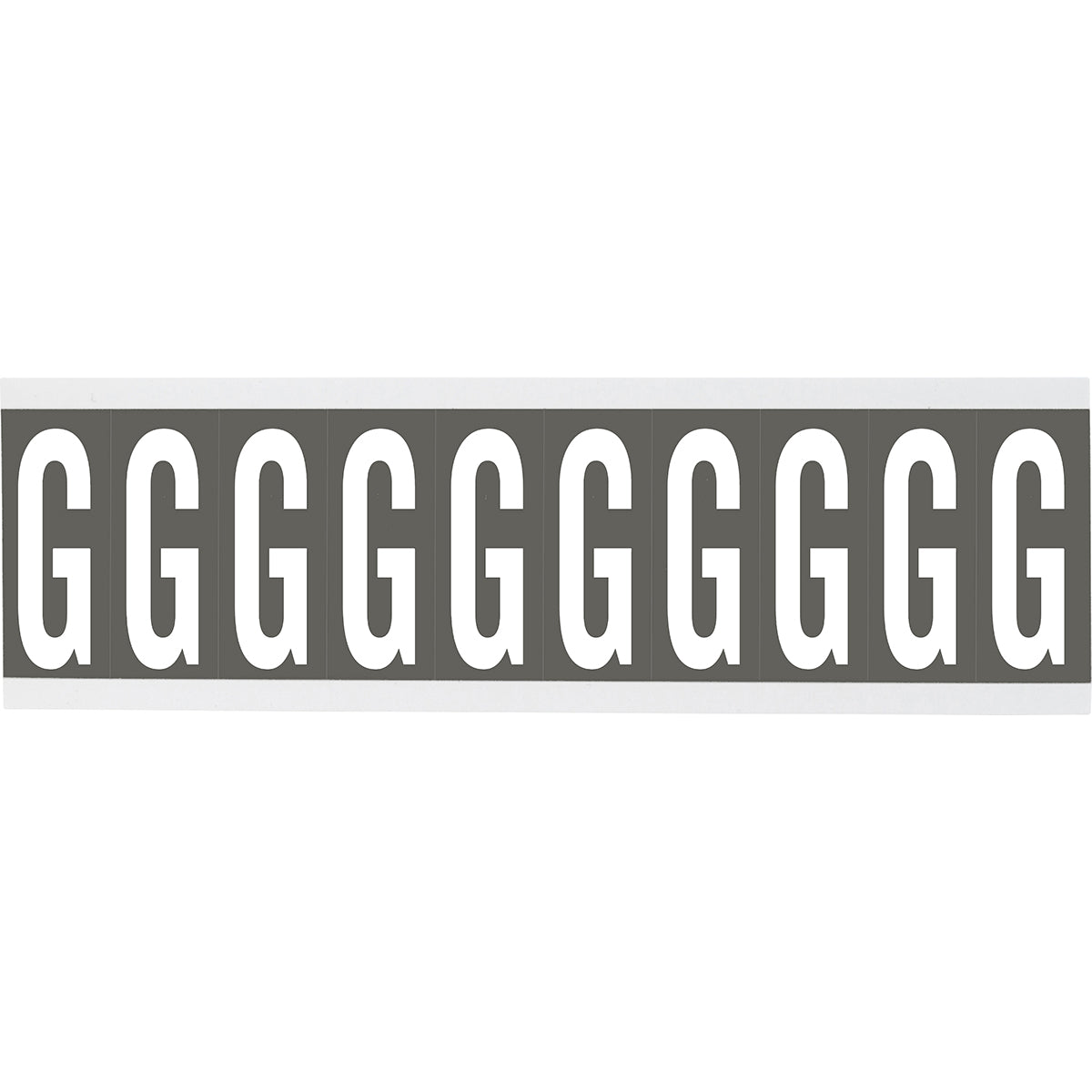 Brady CNL2GR G Identical numbers and letters on one card for indoor use 912007