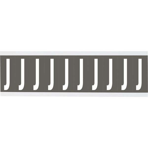 Brady CNL2GR J Identical numbers and letters on one card for indoor use 912004