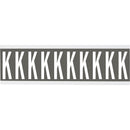 Brady CNL2GR K Identical numbers and letters on one card for indoor use 912003