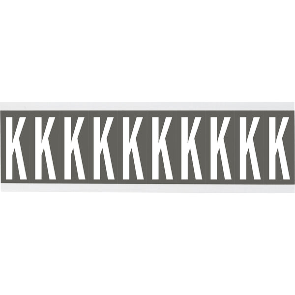 Brady CNL2GR K Identical numbers and letters on one card for indoor use 912003