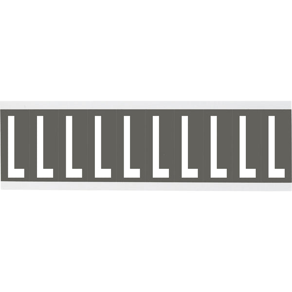 Brady CNL2GR L Identical numbers and letters on one card for indoor use 912002