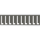 Brady CNL2G R Identical numbers and letters on one card for indoor use 912032