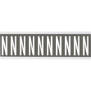 Brady CNL2GR N Identical numbers and letters on one card for indoor use 912000