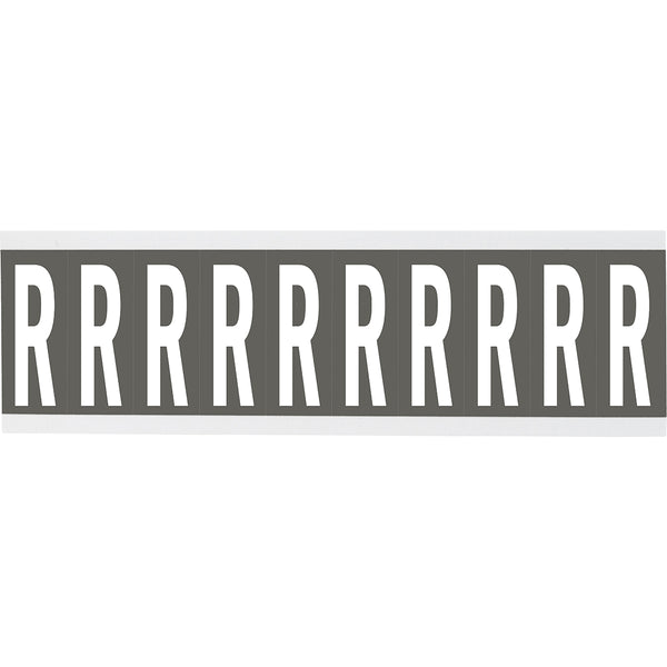 Brady CNL2GR R Identical numbers and letters on one card for indoor use 911996