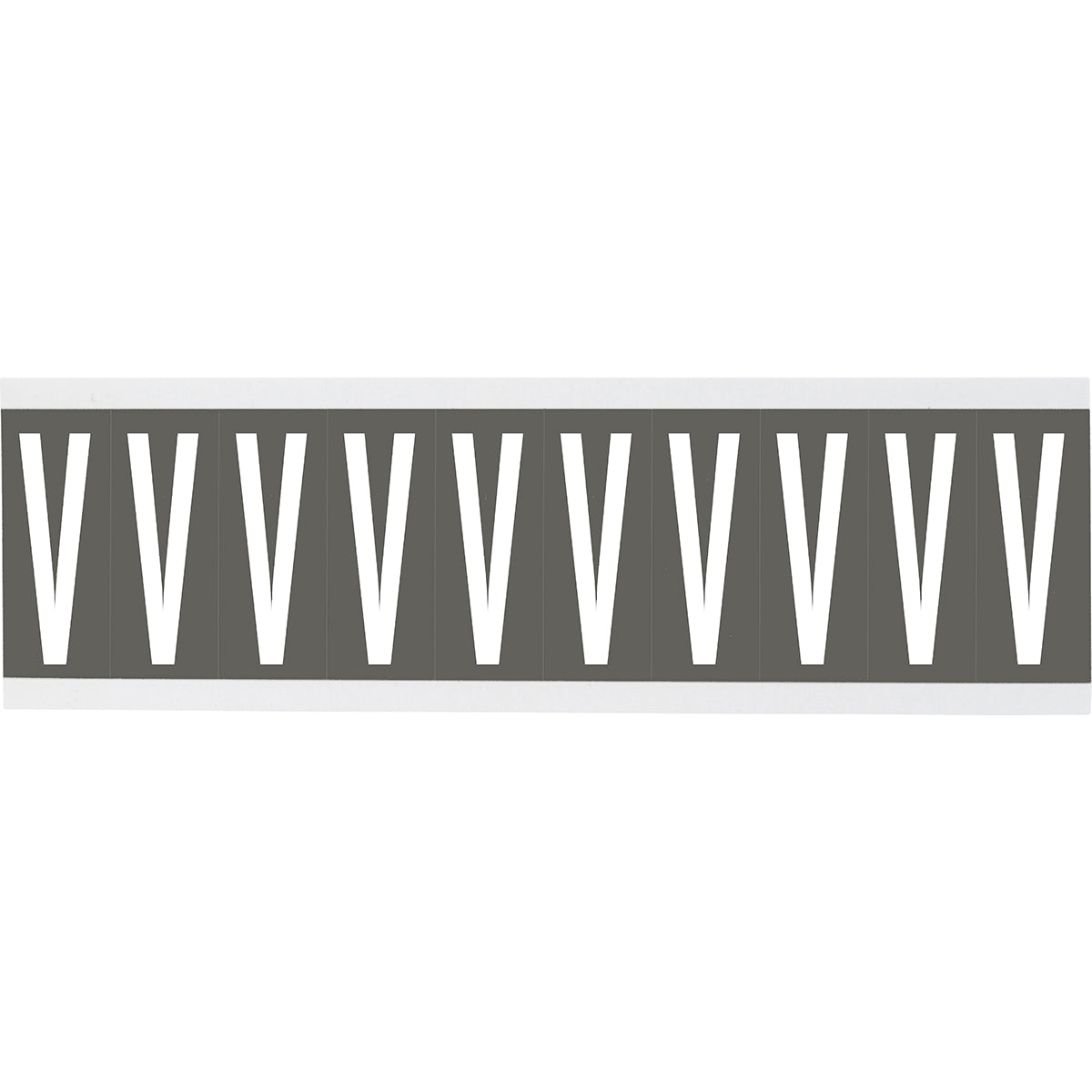 Brady CNL2GR V Identical numbers and letters on one card for indoor use 911992
