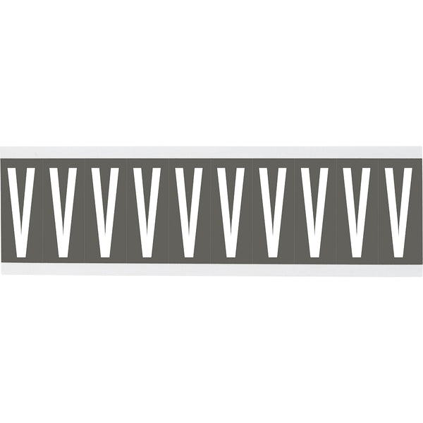 Brady CNL2GR V Identical numbers and letters on one card for indoor use 911992