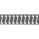 Brady CNL2GR Z Identical numbers and letters on one card for indoor use 911988