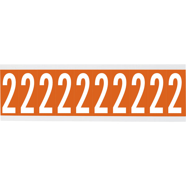 Brady CNL2O 2 Identical numbers and letters on one card for indoor use 911986