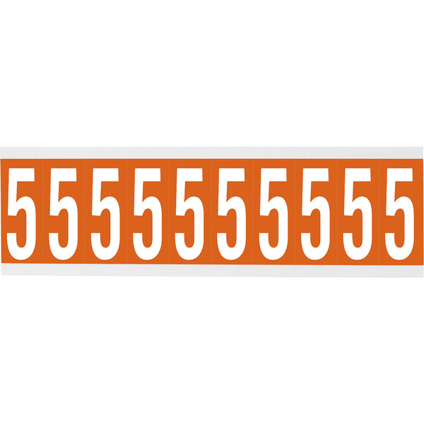 Brady CNL2O 5 Identical numbers and letters on one card for indoor use 912726