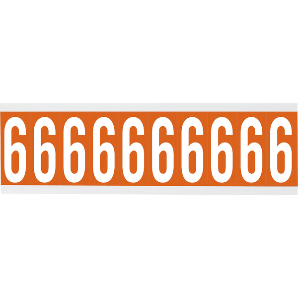 Brady CNL2O 6 Identical numbers and letters on one card for indoor use 912722