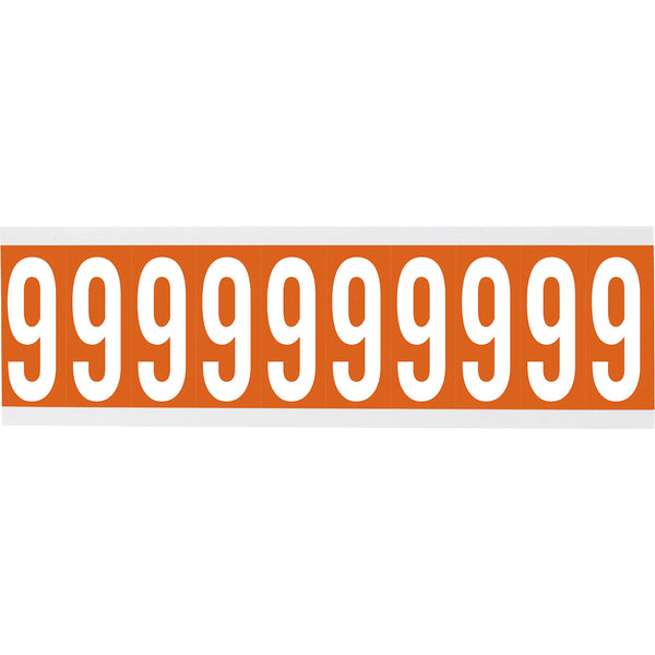 Brady CNL2O 9 Identical numbers and letters on one card for indoor use 911982