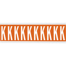 Brady CNL2O K Identical numbers and letters on one card for indoor use 911975