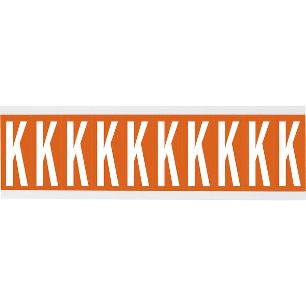 Brady CNL2O K Identical numbers and letters on one card for indoor use 911975