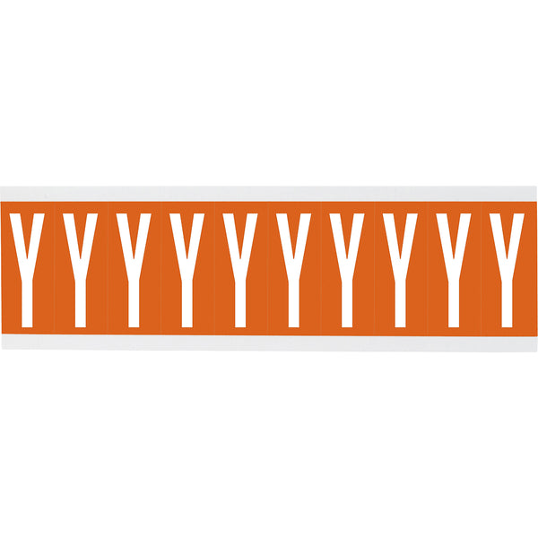 Brady CNL2O Y Identical numbers and letters on one card for indoor use 912139