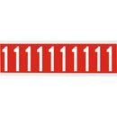 Brady CNL2R 1 Identical numbers and letters on one card for indoor use 911965