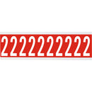 Brady CNL2R 2 Identical numbers and letters on one card for indoor use 911964
