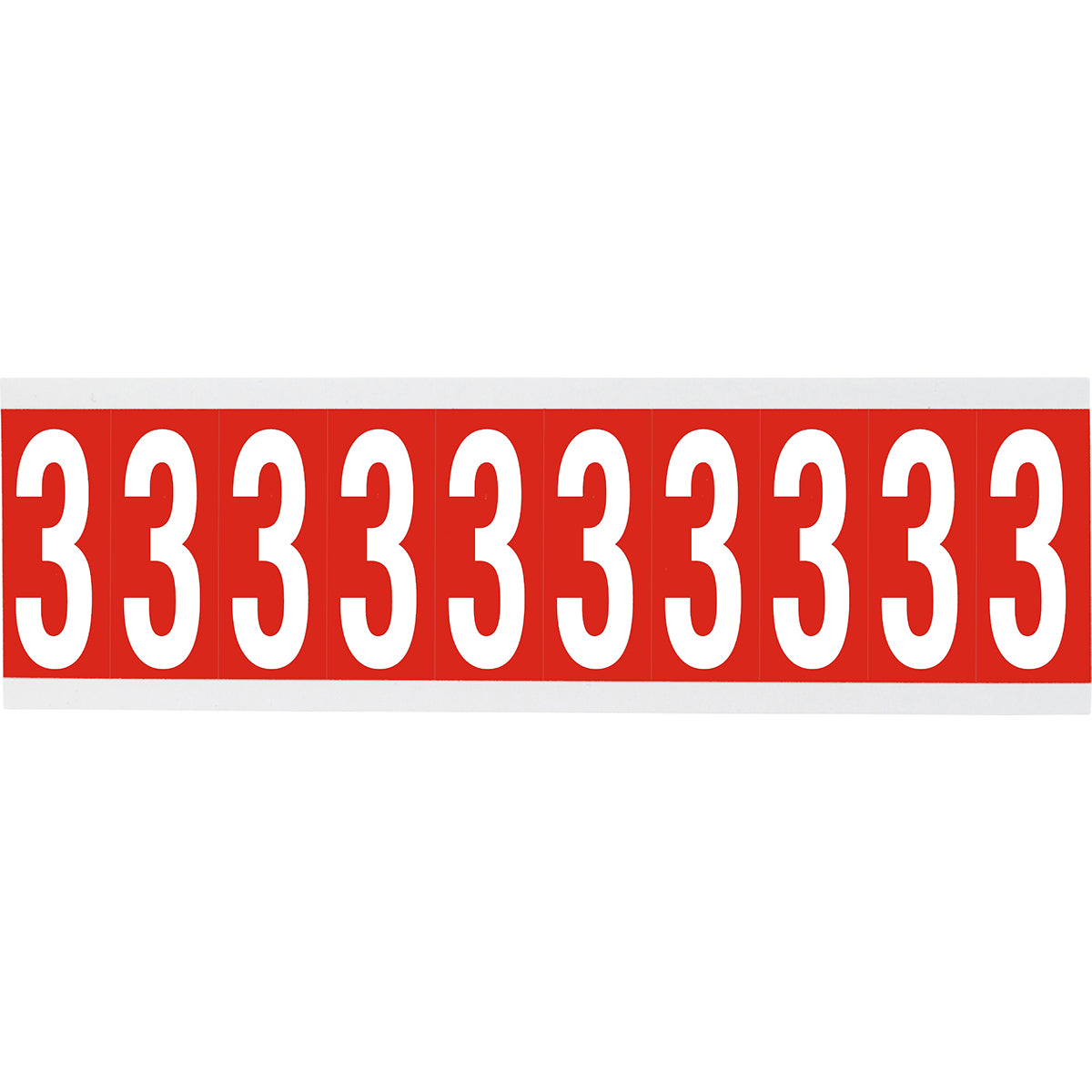 Brady CNL2R 3 Identical numbers and letters on one card for indoor use 911963