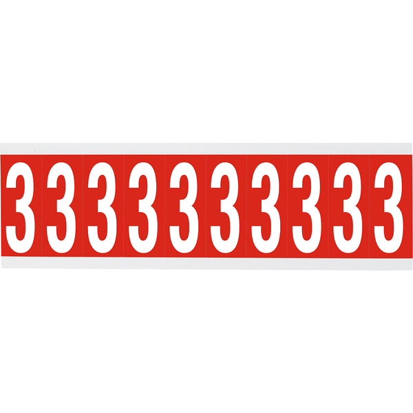 Brady CNL2R 3 Identical numbers and letters on one card for indoor use 911963