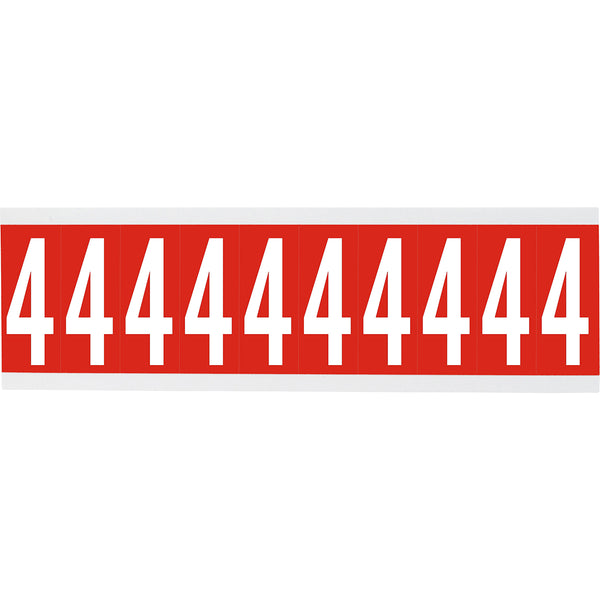 Brady CNL2R 4 Identical numbers and letters on one card for indoor use 911962