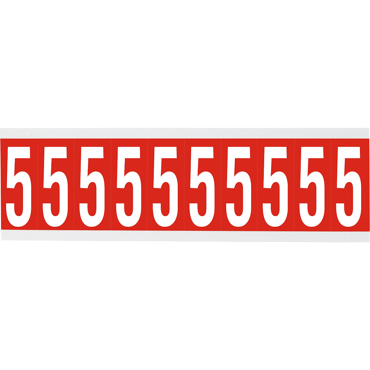 Brady CNL2R 5 Identical numbers and letters on one card for indoor use 911961